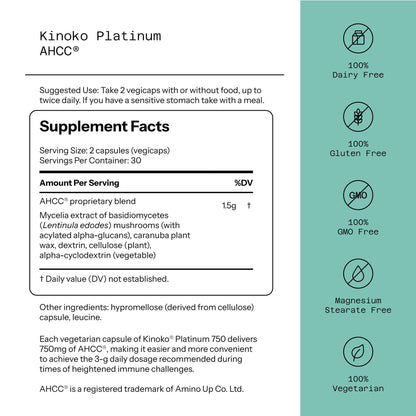 AHCC® - Kinoko® Platinum